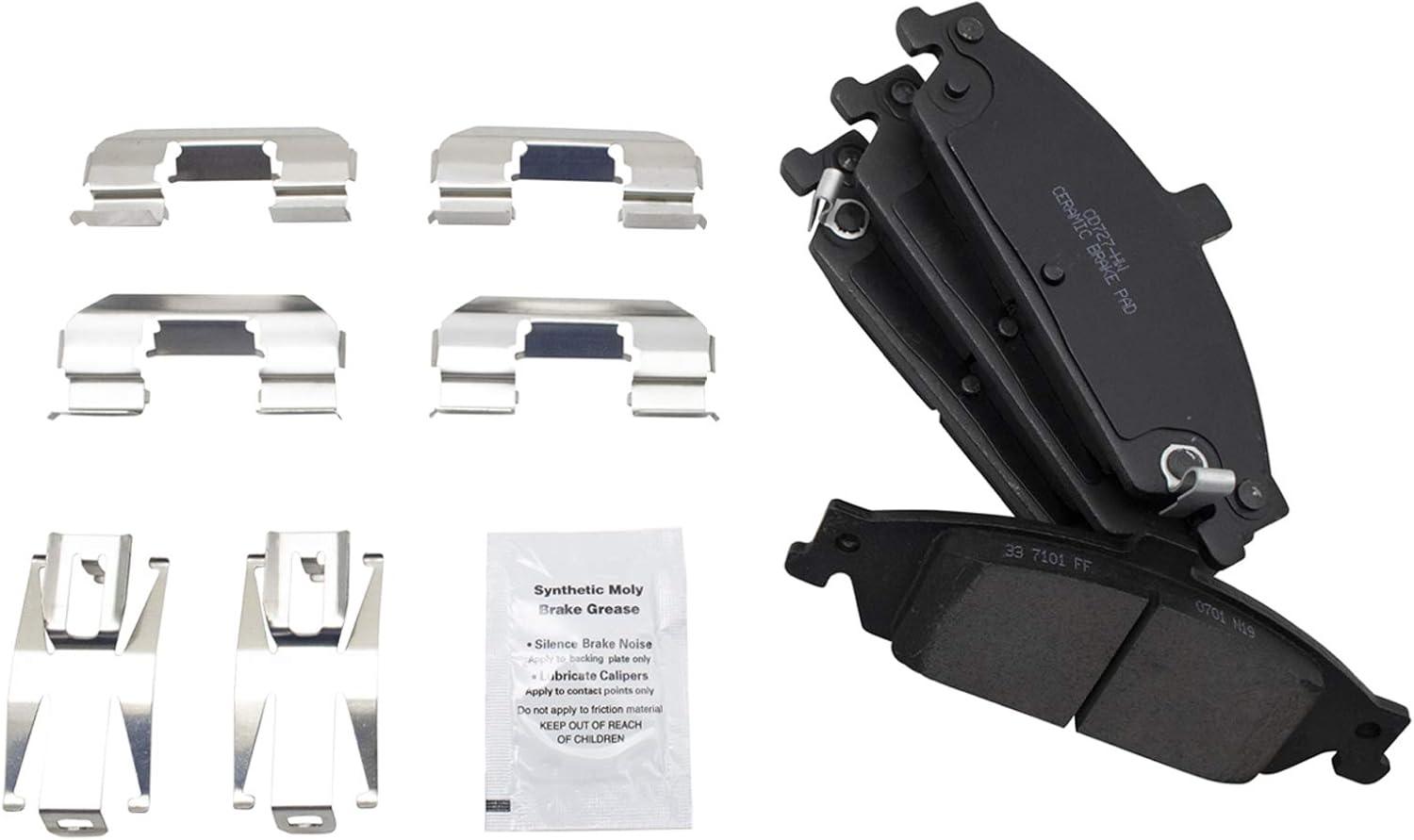 TRQ Front and Rear Brake Pad and Rotor Set Ceramic Compatible with 1999-2004 Oldsmobile Alero 1999-2005 Pontiac Grand Am