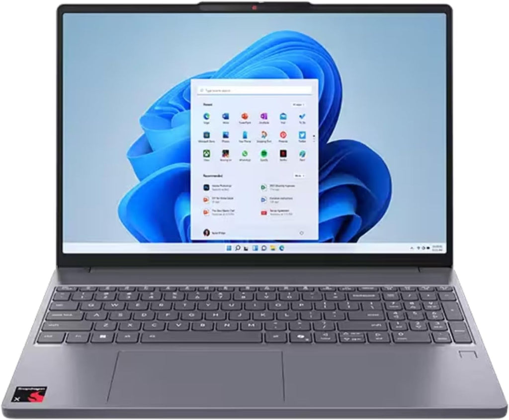 Lenovo IdeaPad Slim 3 2025 Laptop 15.3' WUXGA IPS Touchscreen 8-Core Qualcomm Snapdragon X1-26-100 16GB LPDDR5 1TB SSD Qualcomm Adreno Wi-Fi 7 Backlit Keyboard Fingerprint Win11 Home w/ONT 32GB USB