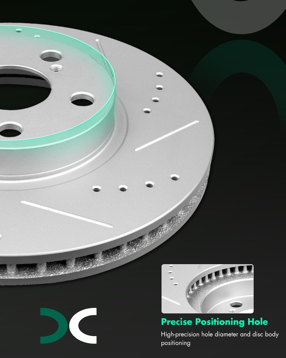 SCITOO Front 10.83' Rear 10.59' Brake Pads and Rotors Kits Fit For Scion tC 2005 2006 2007 2008 2009 2010