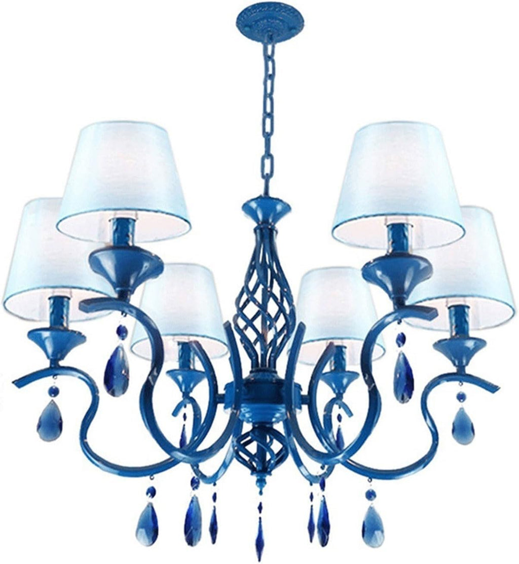 Industrial Pendant Light American Style Minimalist Candle Chandelier European Style Vintage Crystal Pendant Light Wrought Iron Ceiling Lighting Fixture Lamp for Dining Room Bathroom Foyer Living Room
