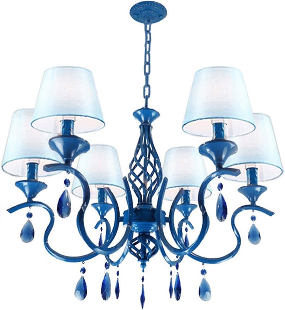 Industrial Pendant Light American Style Minimalist Candle Chandelier European Style Vintage Crystal Pendant Light Wrought Iron Ceiling Lighting Fixture Lamp for Dining Room Bathroom Foyer Living Room