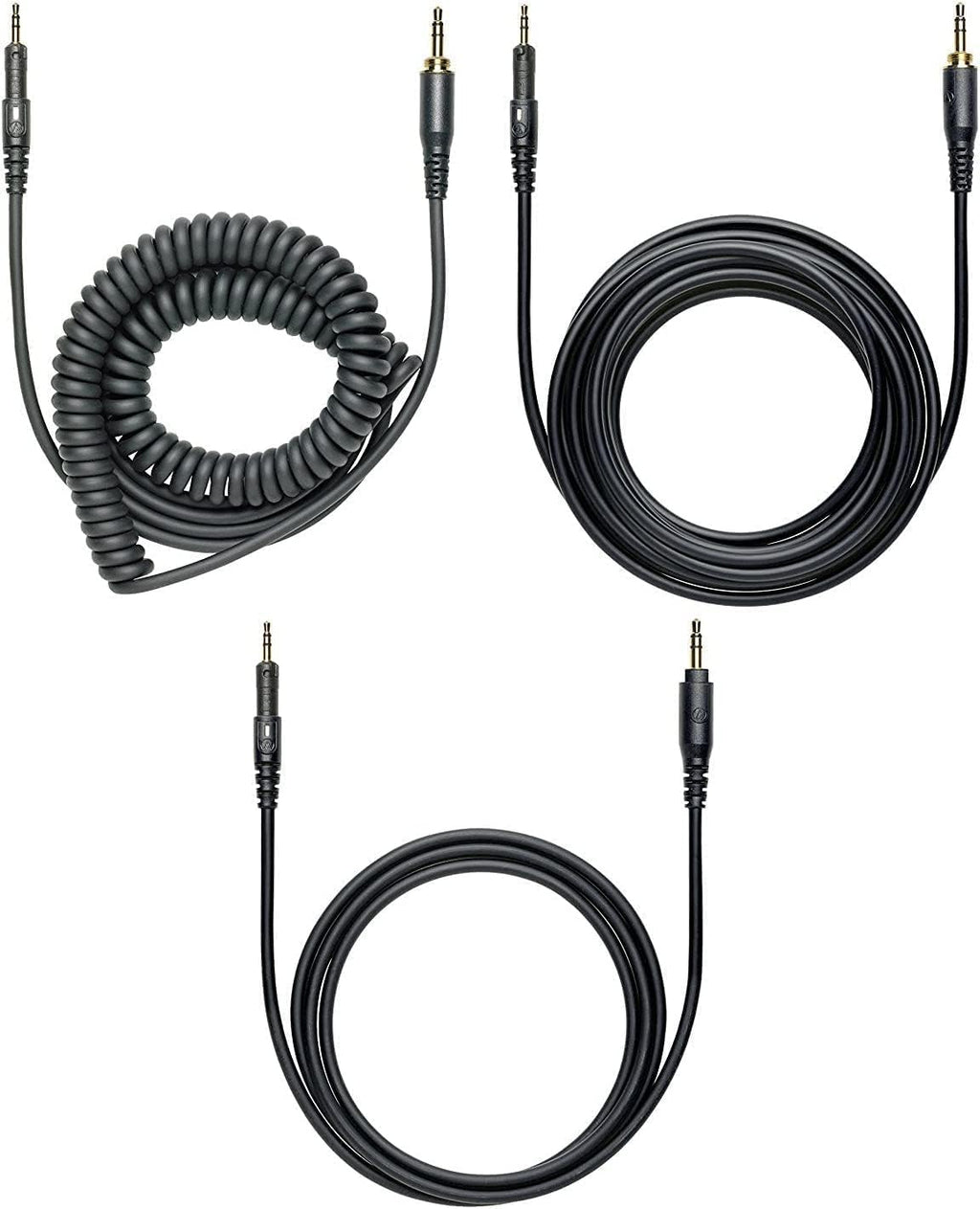 Audio Technica ATH-M50X Professional Studio Monitor Headphones Black Bundle with Pig hog 25ft Extension Cable & Liquid Polishing Cloth with Detachable Cable