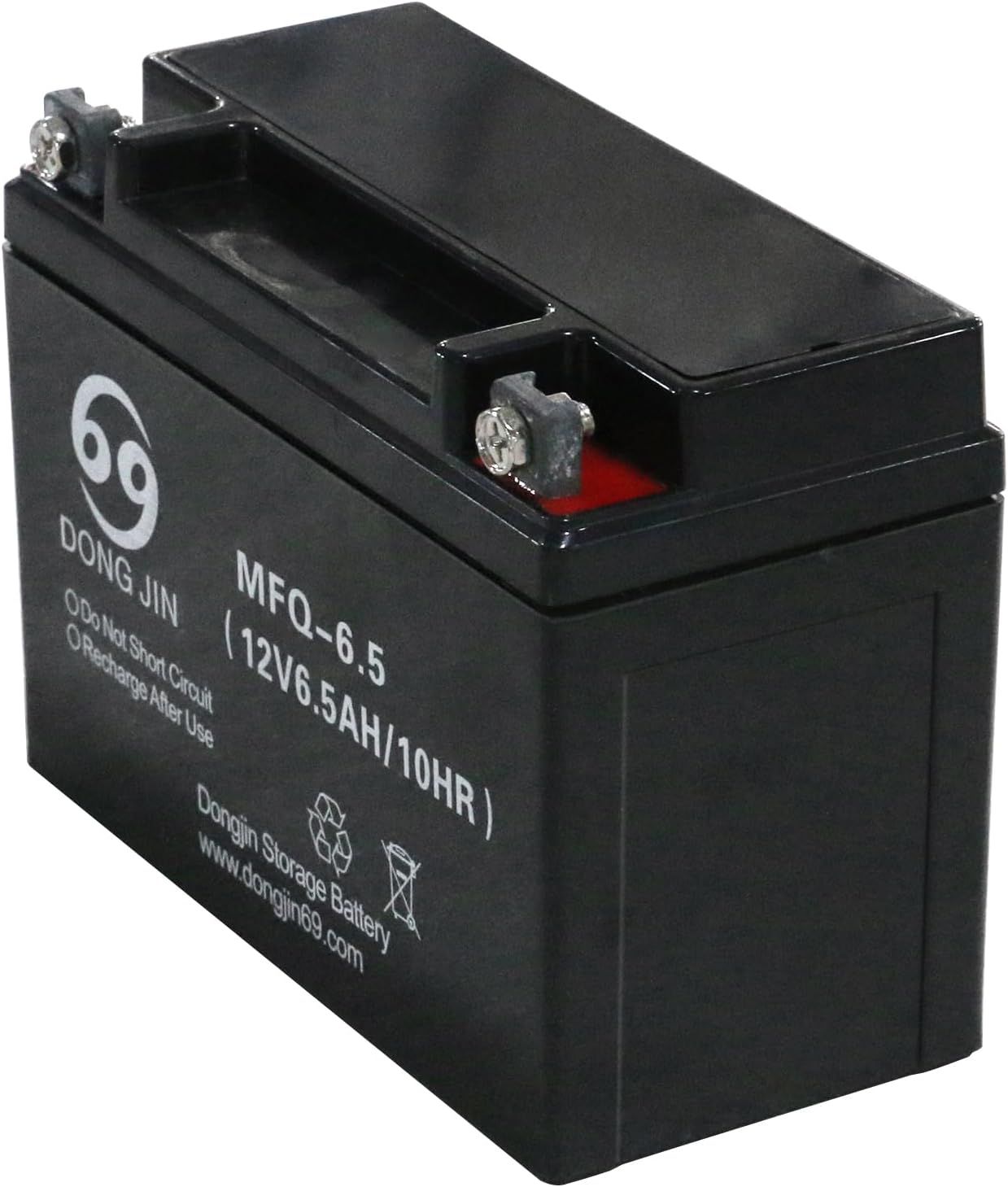 4 Pack MFQ-6.5 12V 6.5AH /10HR AGM Battery for Powersports ATV, Motorcycle, Moped Scooter, Lawn Mower,Go Kart, Golf Cart, Generator,Mini Bike,Quad Buggy Nut and Bolt