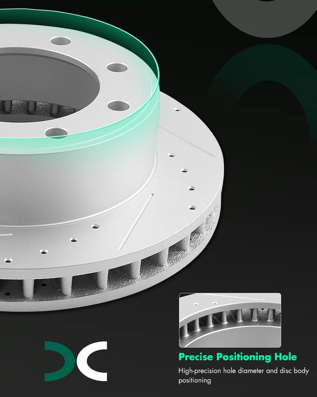 SCITOO for Ford Brakes, Pads and Rotors Kit, SCITOO Brake Kits fit for 00 01 02 03 04 05 for Ford Excursion, 99-04 for F-250 Super Duty, 99-04 for F-350 Super Duty(4WD ONLY)