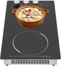 20 Inch Electric Cooktop 2 Burners, 600/1100W Built-In Radiant Electric Stovetop with Safe Lock, Electric Ceramic Cooktop with 5 Power Levels/Led Display, 20.08 * 11.81 * 4.06in, Good Heat