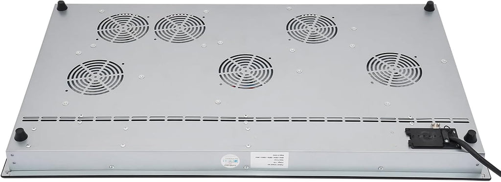 5 Burner Electric Cooktop, 35.5 Inch Touch Control Electric Stove Top with 5 Heating Level & Overheat Protection, Child Lock, 1 Waterproof Tape, Countertop/Embedded Mount Electrics Stovetop Burner