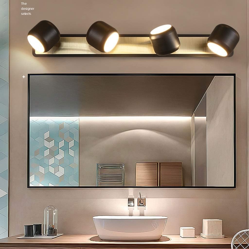 Modern Dining Room Light Fixture Mirror Lamp LED Modern - Mirror Light，Adjustable Angle Wrought Iron Acrylic，Bathroom Dressing Table Wash Basin,Bedroom