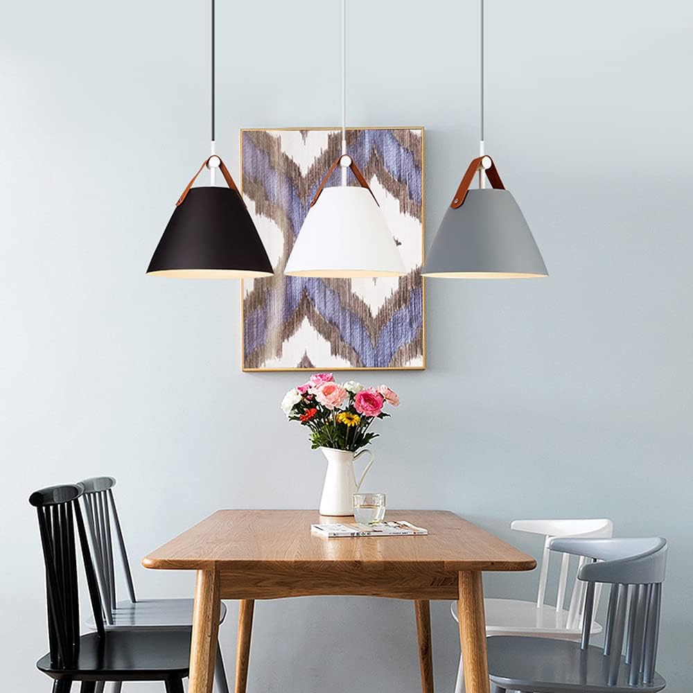 Simple Wrought Iron Chandelier Nordic Creative Macaron Pendant Light Modern Chandelier 1-Light Fixture for Bathroom, Kitchen Island, Study Lighting