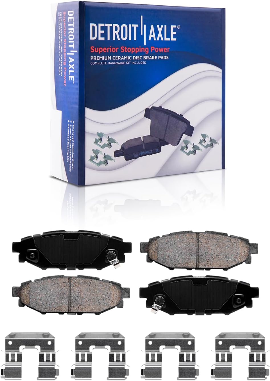 ‎Detroit Axle - Brake Kit for Subaru XV Crosstrek Forester Drilled and Slotted Brake Rotors Brakes Pad Front and Rear Replacement : 11.54' inch Front and 10.79' inch Rear Rotors