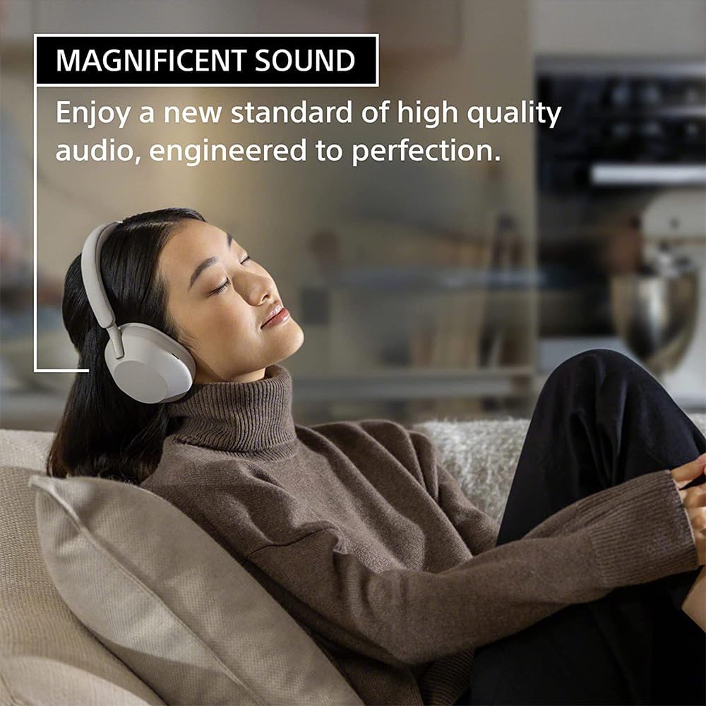 Sony WH-1000XM5 Wireless Industry Leading Noise Canceling Headphones, Silver Bundle with 2 YR CPS Enhanced Protection Pack, Mizco Travelocity in-Ear Headphone, Deco Gear Hard Case and Type C Adapter