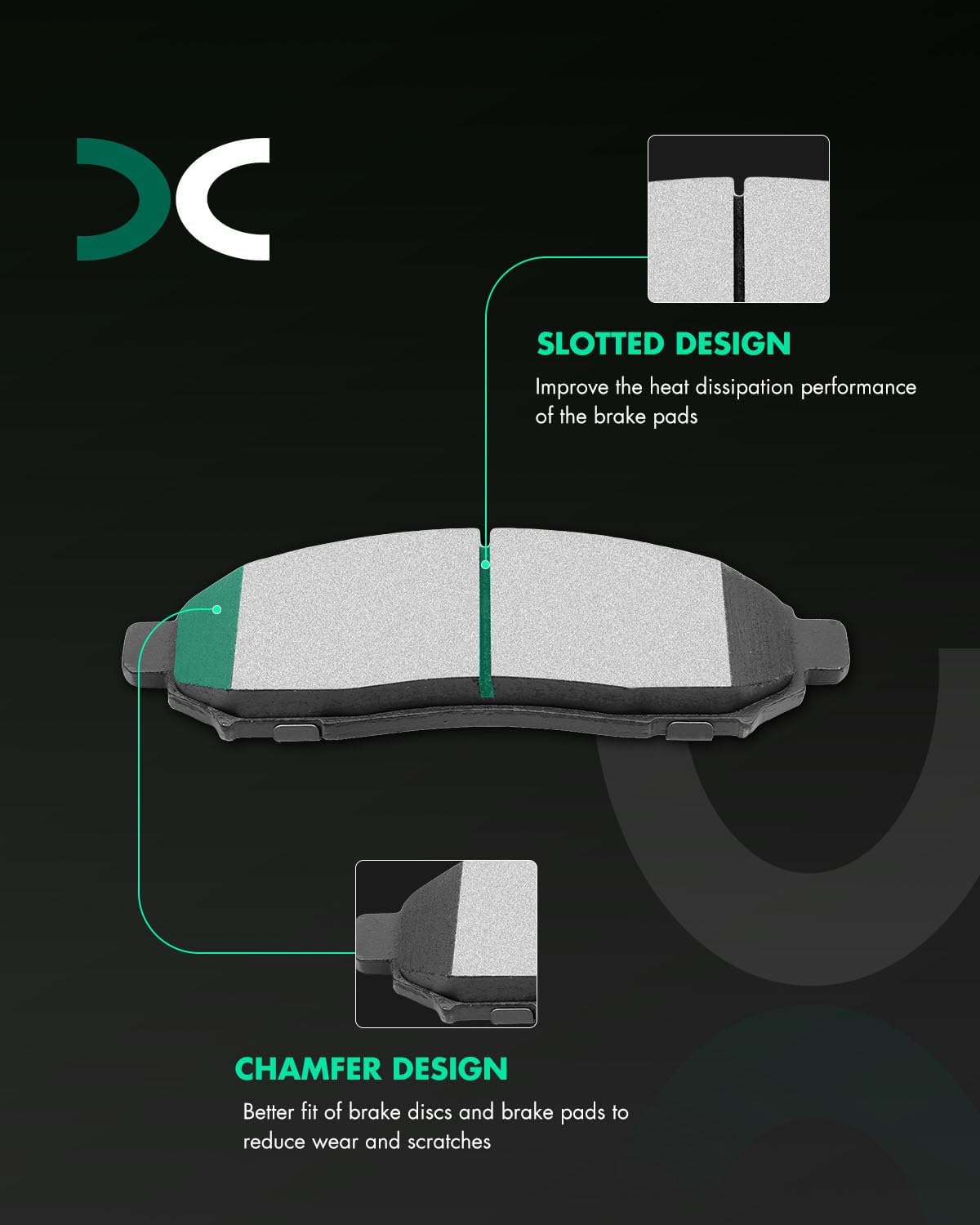 SCITOO Front Brake Pads and Rotors Kits Fit For Nissan For Frontier 2005-2019,For Pathfinder 2005-2012,For Xterra 2005-2015,For Suzuki For Equator 2009-2012