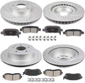 SCITOO Front Rear Brake Pads and Rotors Kits Fit For Infiniti I35 2002-2004,For Nissan For Maxima 2002-2003