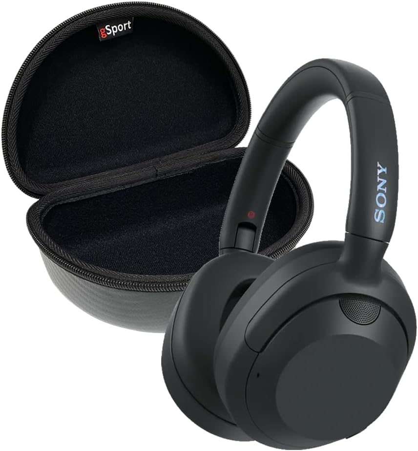 Sony ULT WEAR Noise Canceling Wireless Headphone Bundle with gSport Case (Black)