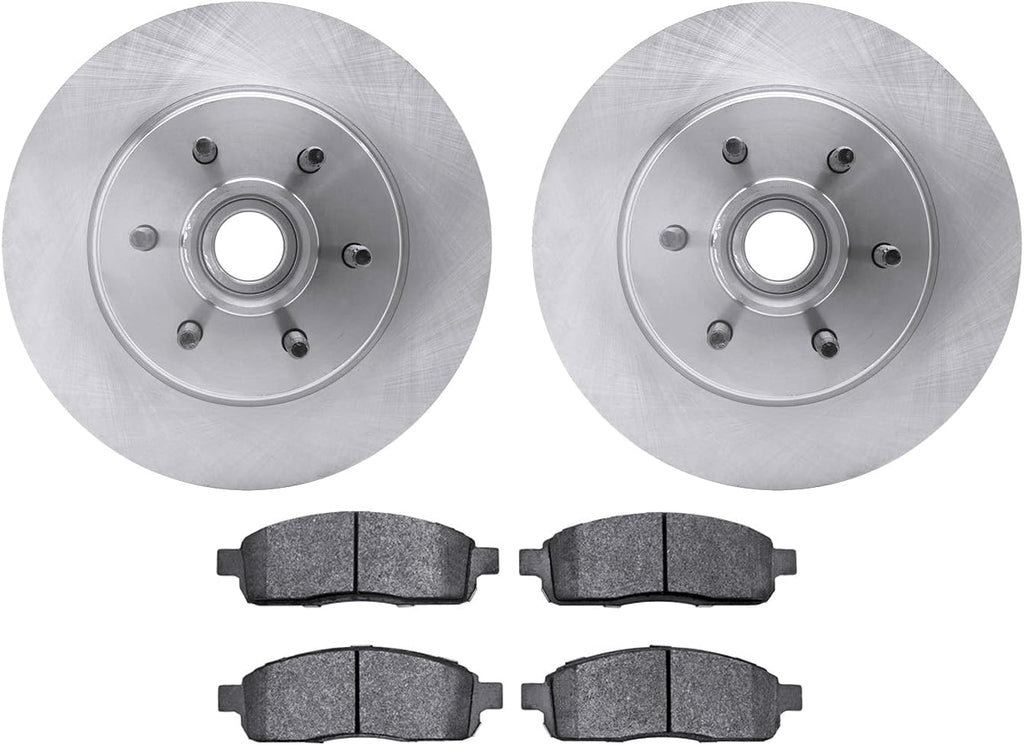 Dynamic Friction Company Front Brakes and Rotors| Automotive Replacement Brake Kits| Front Heavy Duty Brake Pads and Rotors Kit| Fits 2005-2008 Ford F-150, 2006-2008 Lincoln Mark LT