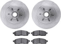 Dynamic Friction Company Front Brakes and Rotors| Automotive Replacement Brake Kits| Front Heavy Duty Brake Pads and Rotors Kit| Fits 2005-2008 Ford F-150, 2006-2008 Lincoln Mark LT