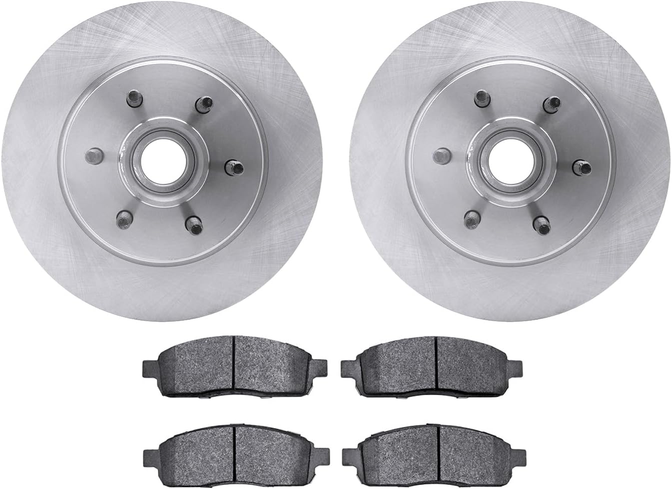 Dynamic Friction Company Front Brakes and Rotors| Automotive Replacement Brake Kits| Front Heavy Duty Brake Pads and Rotors Kit| Fits 2005-2008 Ford F-150, 2006-2008 Lincoln Mark LT