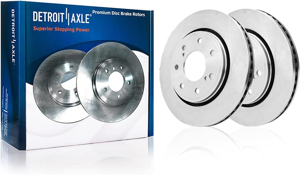Detroit Axle - 10pc Brake Kit for 2012 2013 2014 Ford F-150, Disc Brakes Rotors Ceramic Brake Pads with Hardware Replacement : 13.78' inch Front and 13.70' inch Rear Rotors
