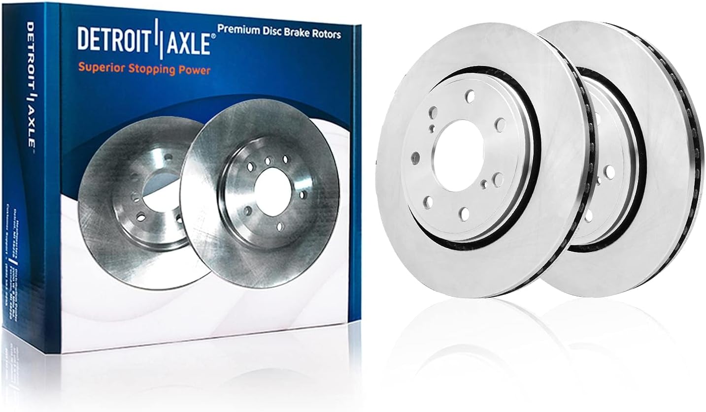 Detroit Axle - 10pc Brake Kit for 2012 2013 2014 Ford F-150, Disc Brakes Rotors Ceramic Brake Pads with Hardware Replacement : 13.78' inch Front and 13.70' inch Rear Rotors