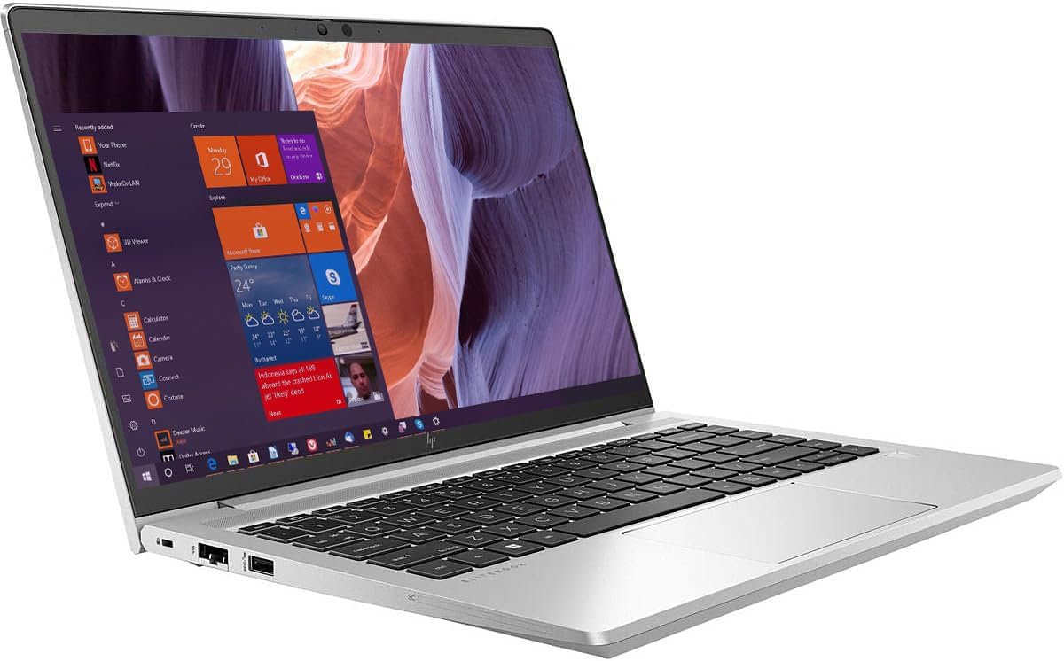 HP EliteBook 645 G9 14' FHD Laptop Computer, AMD Ryzen 5 PRO 5675U Hexa-core, 16 GB RAM, 256 GB SSD, Fingerprint Reader, Backlit Keyboard, HDMI, Windows 11 Pro (Renewed)