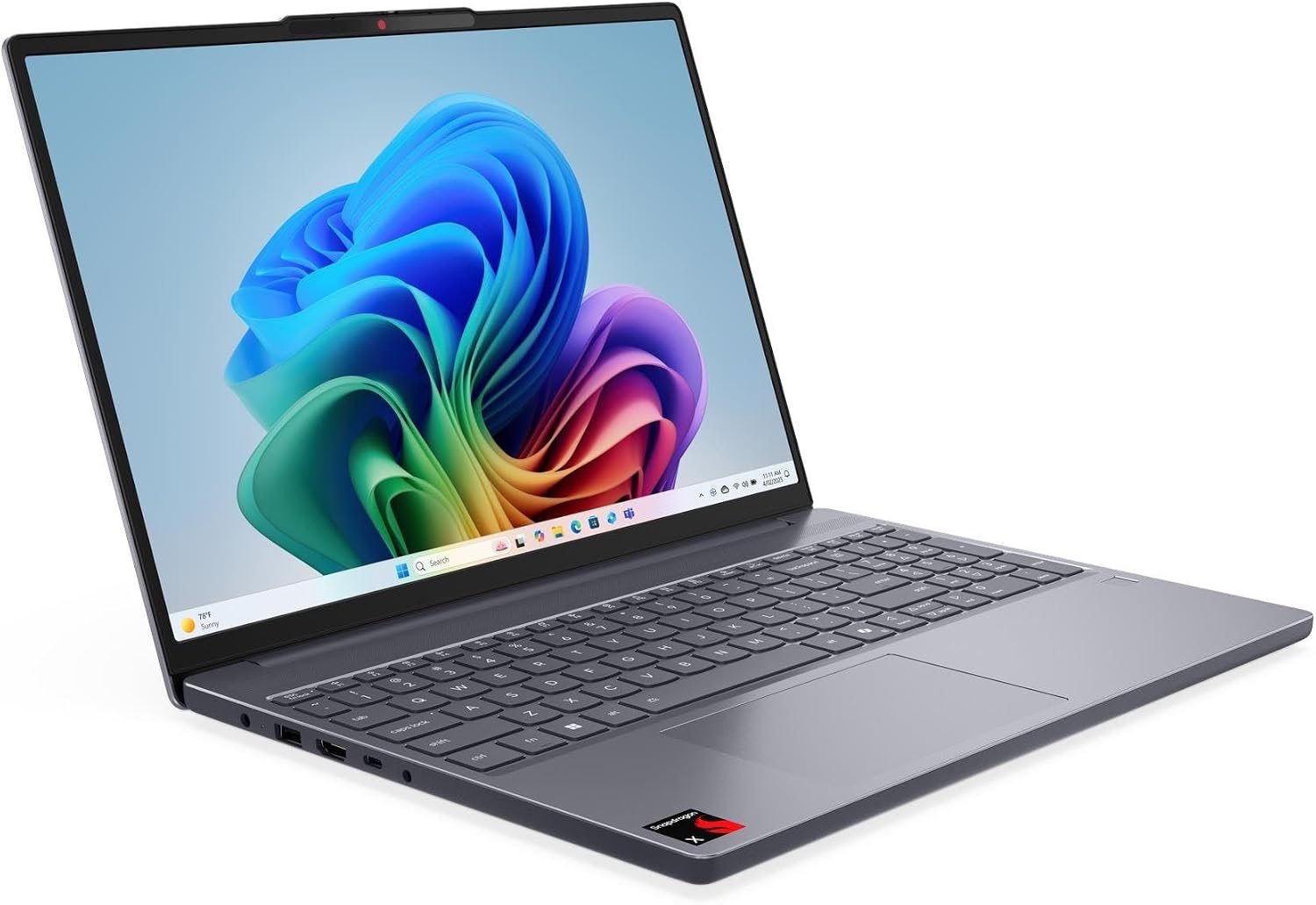 Lenovo IdeaPad Slim 3 2025 Laptop 15.3' WUXGA IPS Touchscreen 8-Core Qualcomm Snapdragon X1-26-100 16GB LPDDR5 2TB SSD Qualcomm Adreno Wi-Fi 7 Backlit Keyboard Fingerprint Win11 Home w/ONT 32GB USB