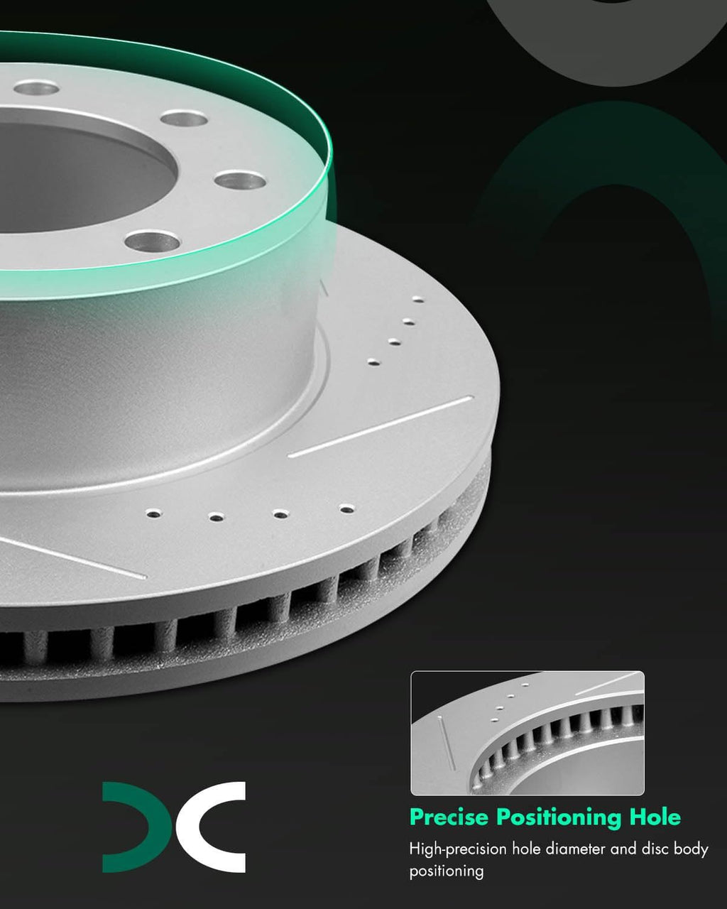 SCITOO Brake Kit Front Brake Rotors and Ceramic Brake Pads fit for 2006-2008 for Dodge for Ram 1500,2003-2008 for Dodge for Ram 2500,2003-2008 for Dodge for Ram 3500