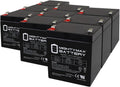 Mighty Max Battery Mighty Max Battery ML5-12F2-12 Volt 5 AH, F2 Terminal, Rechargeable SLA AGM Battery - Pack of 9