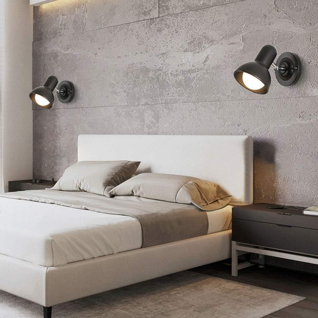 Sconce Wall Lighting Modern Decorative Lamp Wrought Iron Lampshade Adjustable 120 Degrees Wall Light Bedroom Living Room Bathroom Light Fixtures