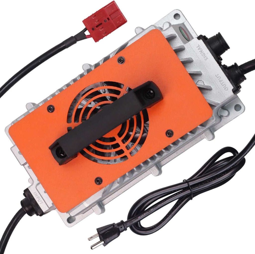 CHINS 48V 100Ah Lithium Golf Cart Battery, Bluetooth LiFePO4 Battery, Built in 200A BMS, Peak Current 1000A, Includes 48V 18A Lithium Charger and Monitor, Perfect for Golf Carts, RV etc
