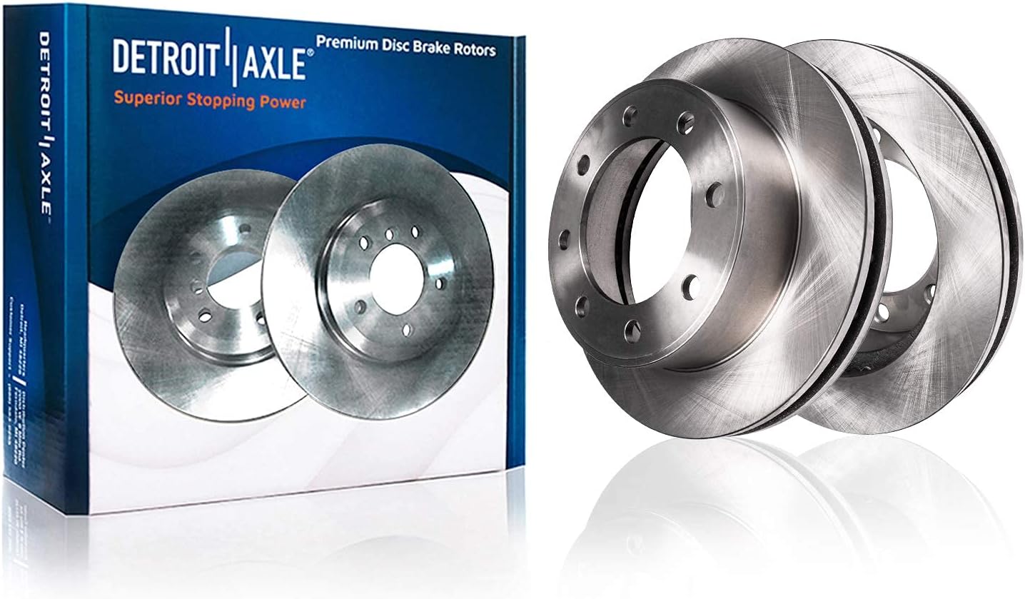 Detroit Axle - Brake Kit for 2020 2021 Chevrolet GMC Silverado Sierra 2500 3500 HD Disc Brake Rotors Brakes Pads Replacement : 13.98' inch Front and 14.17' inch Rear Rotor