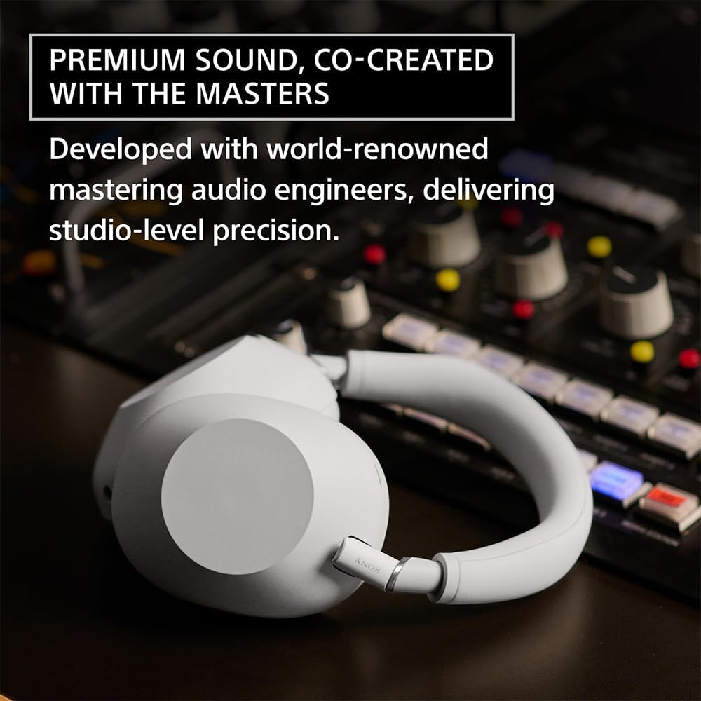 Sony WH1000XM6/S Best Wireless Noise Canceling Headphones Platinum Silver Bundle with in-Ear Headphone (Colors May Vary), Headphone Case, Converter Adapter and 2 YR CPS Enhanced Protection Pack