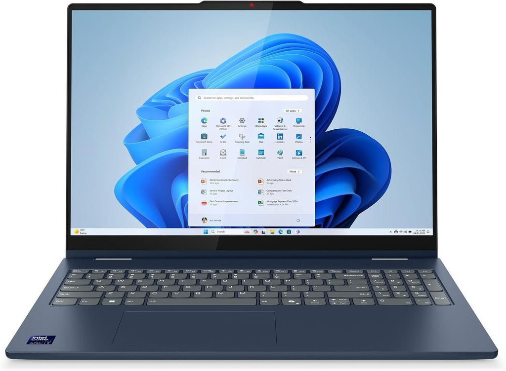 Lenovo IdeaPad 5 2-in-1 16' WUXGA (1920x1200) IPS Touchscreen Laptop 2025 New | Intel Ultra 7 255U 12-Core | Intel Graphics | Backlit Keyboard | Wi-Fi 6 | 16GB LPDDR5 1TB SSD | Win11 Pro