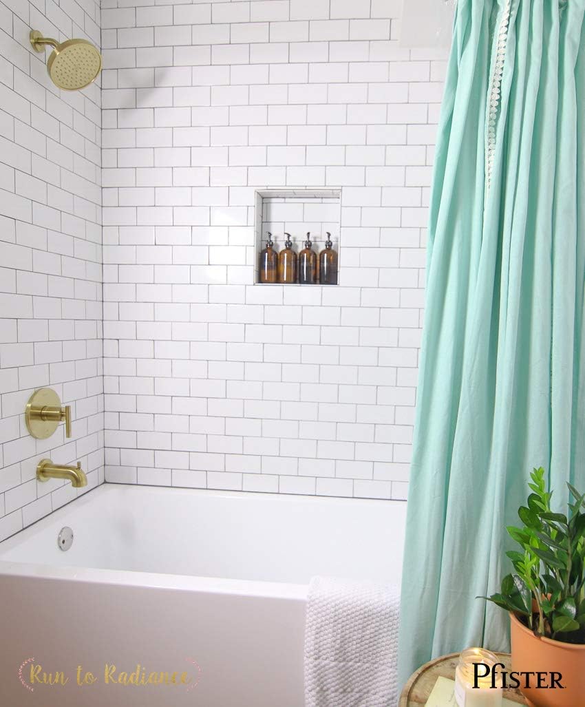Pfister Contempra Bathroom Shower Faucet Brushed Gold (Valve not included) LG897NCBG