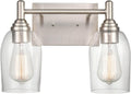 ML Lighting Arlett 2-Light Vanity Brushed Nickel