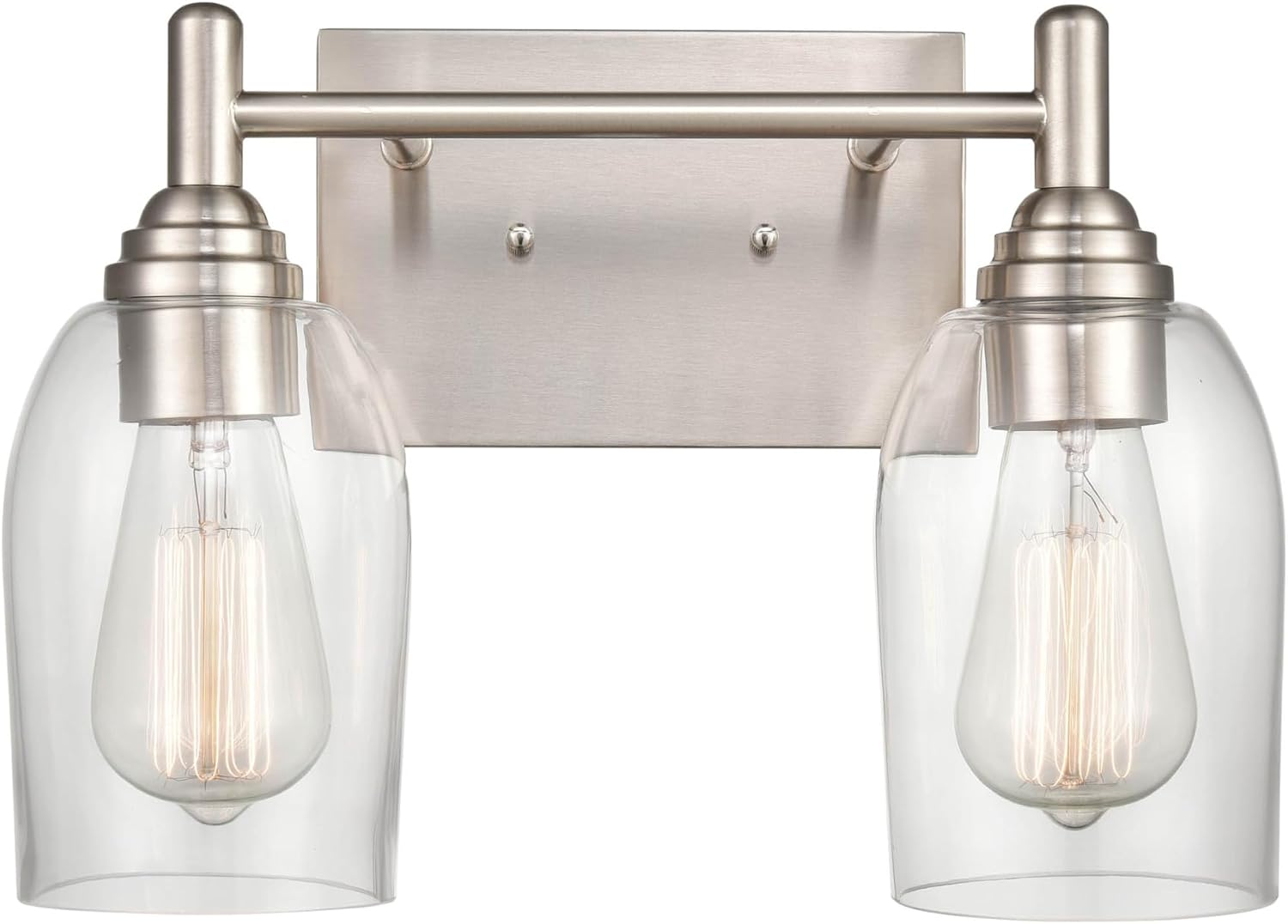 ML Lighting Arlett 2-Light Vanity Brushed Nickel