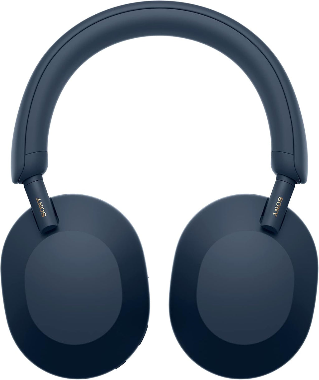 Sony WH-1000XM5 Wireless Industry Leading Headphones with Auto Noise Canceling Optimizer, Crystal Clear Hands-Free Calling, and Alexa Voice Control, Midnight Blue WH1000XM5 (Renewed)