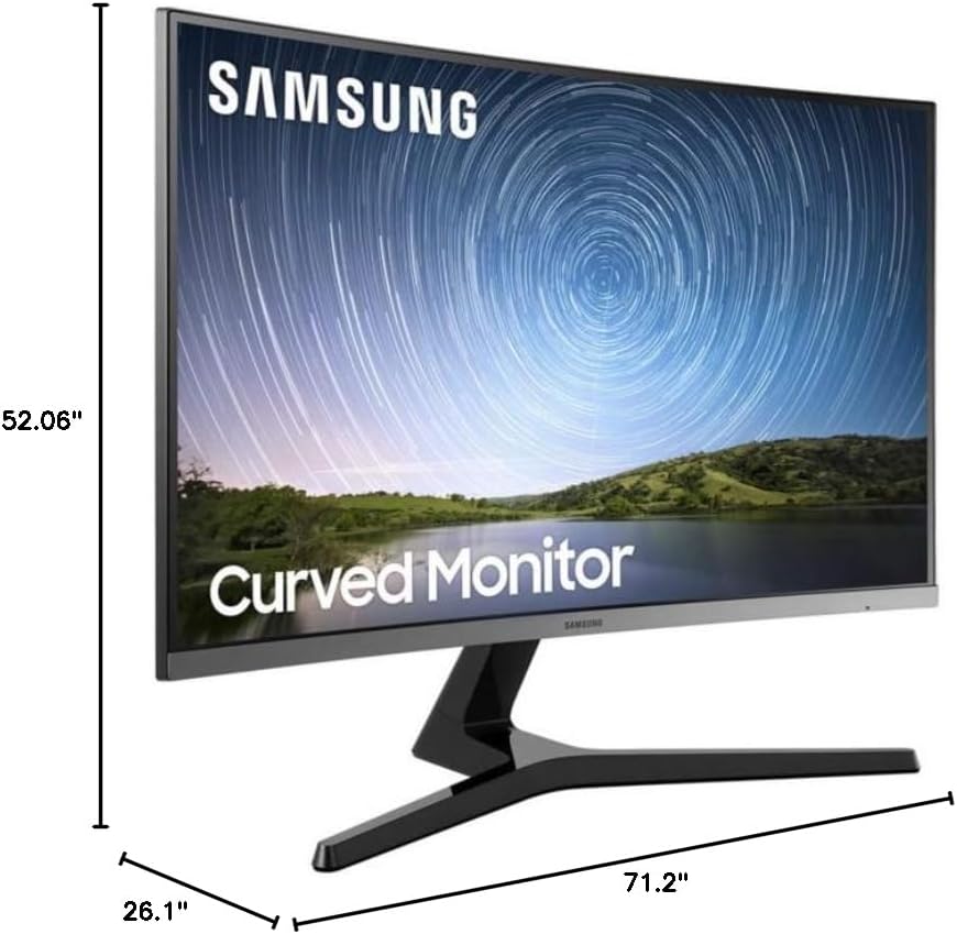SAMSUNG 32' Class CR50 Curved Full HD Monitor - 60Hz Refresh - 4ms Response Time - LC32R502FHNXZA