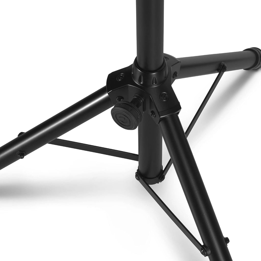 Gravity Laptop Stand LTS T 01 Adjustable Laptop Stand with Holding Pins for DJs and Producers, black