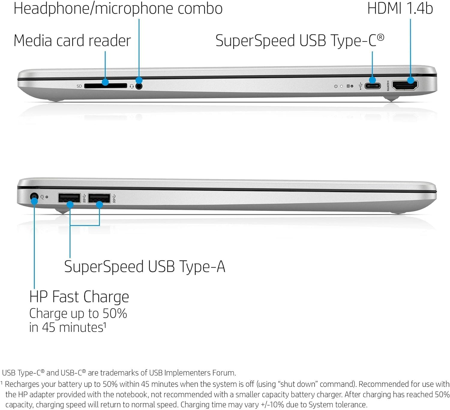 HP 15 Slim Copilot Ready AI Laptop • Intel AI-Powered 4-Core Processor • Intel UHD Graphics • 16GB RAM • 512GB SSD • Type-C • Long Battery • LifeAnti-Glare • Win 11 Pro