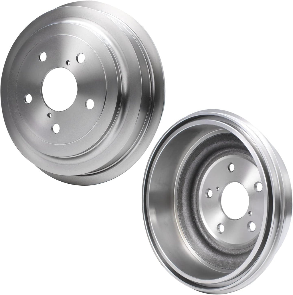 Detroit Axle - Rear Brake Drums for 2005-2011 Dodge Ram Dakota, 2006-2009 Mitsubishi Raider, Brake Drums 2007 2008 Replacement [13.98' inch Rear Drums]