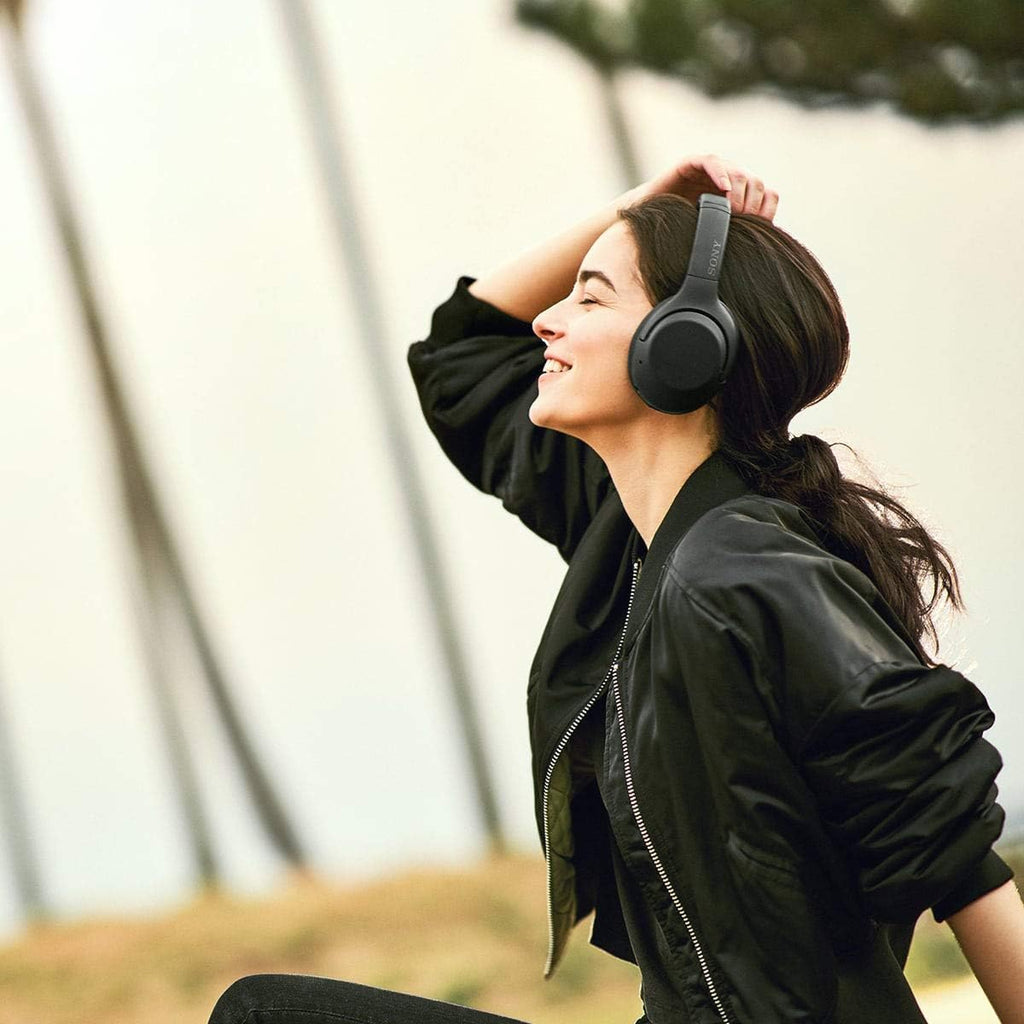 Sony WHXB900N Noise Cancelling Headphones, Wireless Bluetooth Over the Ear Headset with Mic for Phone-Call and Alexa Voice Control- Black (WH-XB900N/B)
