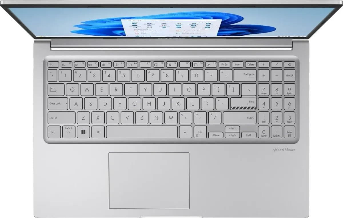 ASUS VivoBook 15 High Performance Laptop in Silver Intel 10-core i5 up to 4.2Ghz 12GB RAM 512GB SSD 15.6in FHD Web Cam HDMI W11 (F1504S – Renewed)