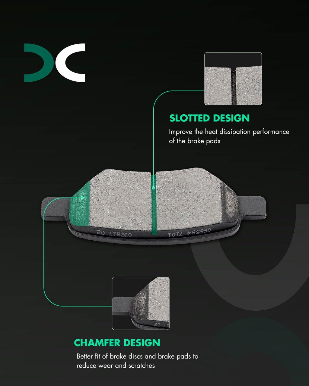 SCITOO Front 11.65' Rear 10.63' Brake Pads and Rotors Kits Fit For Chevy Cobalt/For Malibu,For Chevy HHR 08-10,For Pontiac G5 07-10,For Pontiac G6 05-10,For Saturn Aura 07-09,For Saturn Ion 03-07