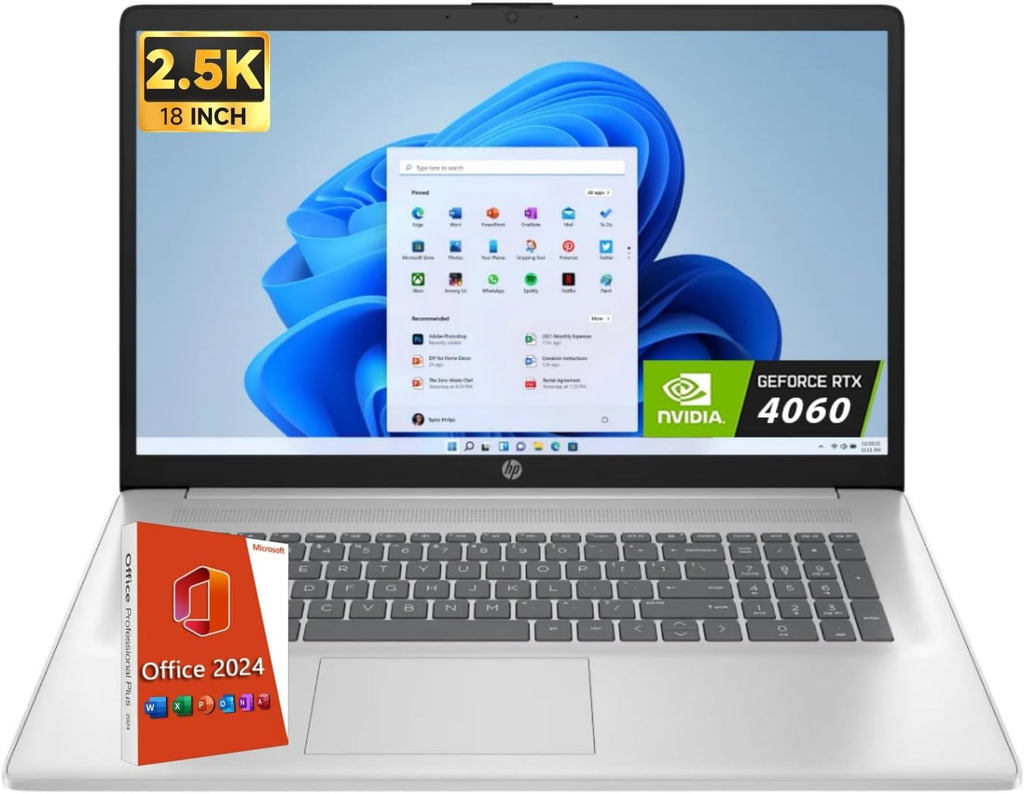 HP 15.6' FHD Touchscreen Business Laptop, Microsoft Office Pro Lifetime, Intel i7-1255U(Up to 4.7 GHz), 32 GB RAM, 2 TB SSD, Intel Iris Xe Graphics, WiFi 6E, Windows 11 Pro, with Accessories