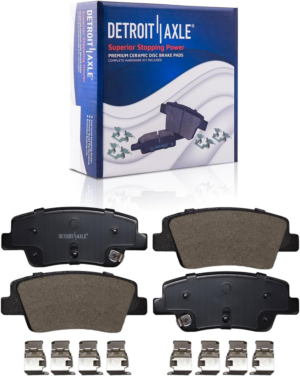 Detroit Axle - 2.5L Brake Kit for 21-24 Genesis G80, 22-25 GV70, Drilled and Slotted Disc Brake Rotors Ceramic Brakes Pads with Hardware 2023 Replacement: 13.58' inch Front and 12.80' inch Rear Rotor