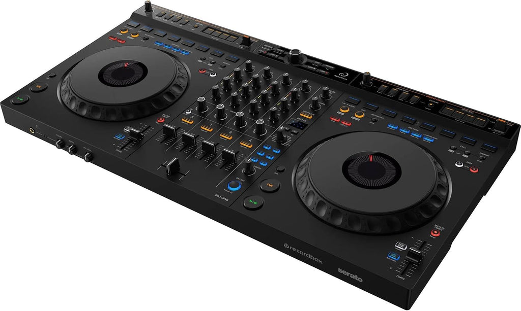 DDJ-GRV6 4-Channel DJ Controller with Groove Circuit and Pioneer HDJ-CUE1 On-Ear DJ Headphones