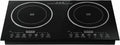 2 Burner Electric Cooktop 110v, Touch Type Keys, One-key Type Firepower Control, Multiple Cooking Function, Easy to Operate, 8 Gear Firepower, for Commercial Home