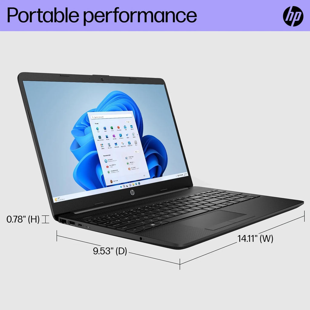 HP 250 G9 15.6' FHD Work Laptop with Microsoft Office, Intel Core i3-1315U(Beats i7-1165G7), 16GB RAM, 512GB SSD, Ethernet Port, SD Card Reader, Windows 11 Pro, WOWPC USB Included