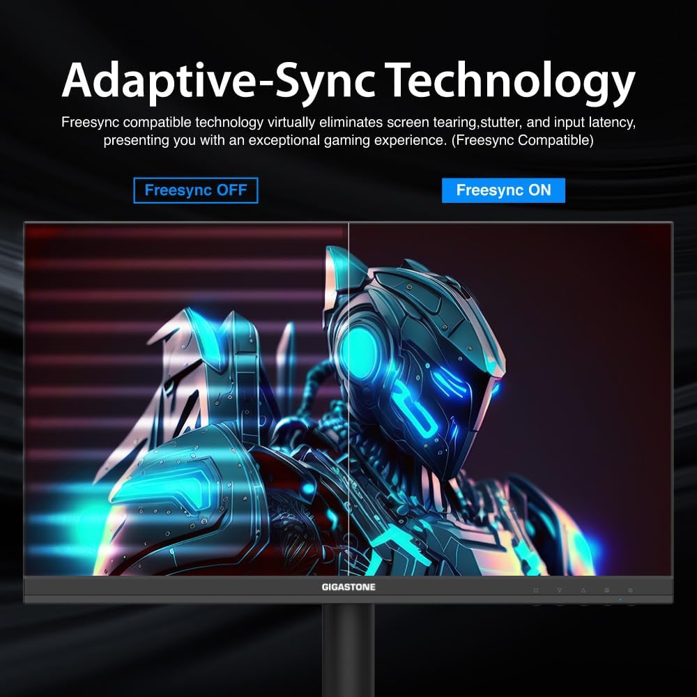 Gigastone 22 inch VA LED Back Light Monitor 2-Pack 75Hz FHD 1920 x 1080, 1080P 178° Wide View Frameless, Dual Monitor, 4ms, Eye Care Technology, Ergonomic Tilt VESA Mount, HDMI VGA