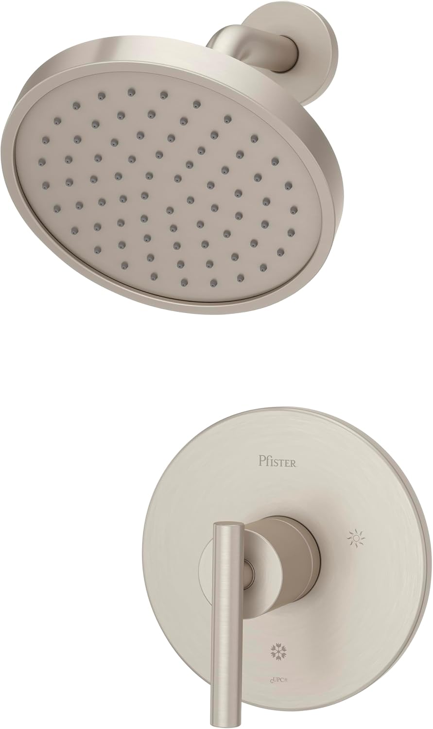 Pfister LG897NCK Contempra-Bath 1-Handle Shower Only Trim, Brushed Nickel, 1.8 gpm
