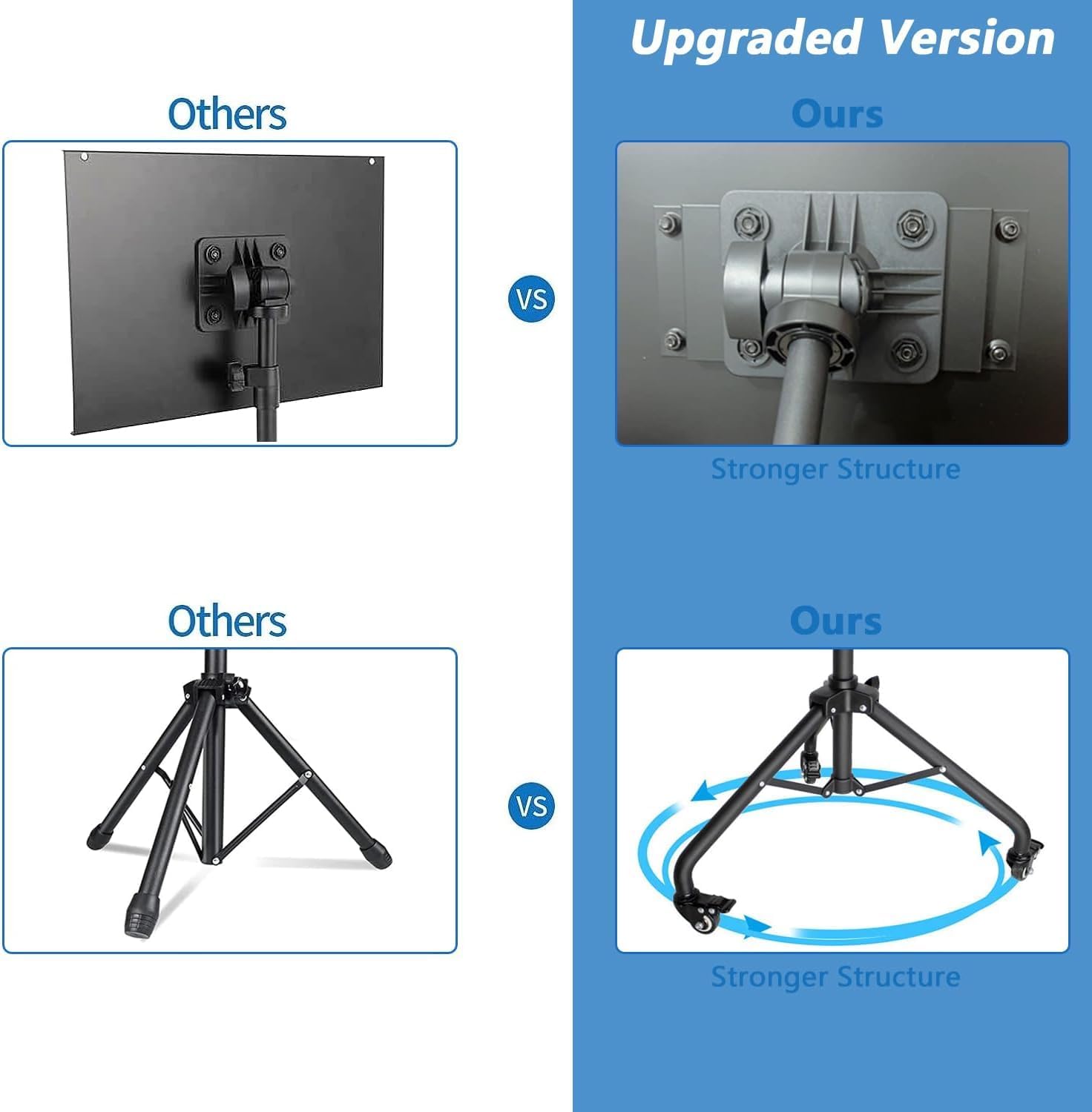 Projector Stand,Laptop Stand, Projector Tripod Stand with Wheels Adjustable Height Laptop Tripod Stand with LED Ring Light Carrying Bag 2 Shelves Mouse Tray Phone Holder Projector Music Stand Portable